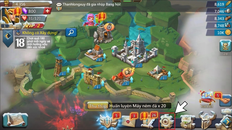 Các bước lấy IGG ID Lords Mobile2