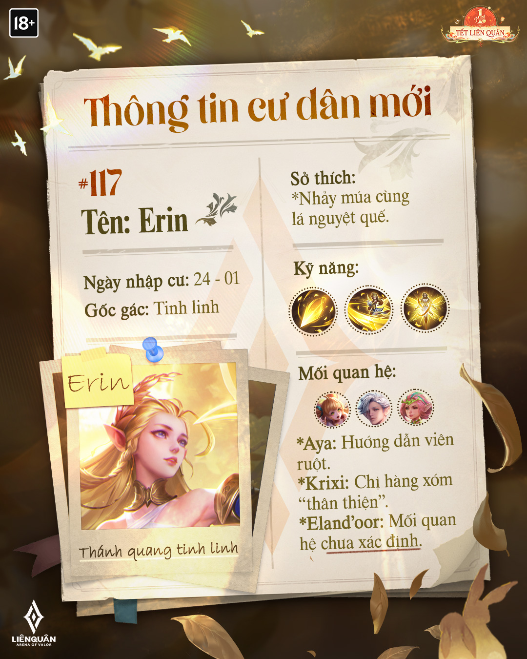 Chào đón tướng mới: Erin - Thánh Quang Tinh Linh