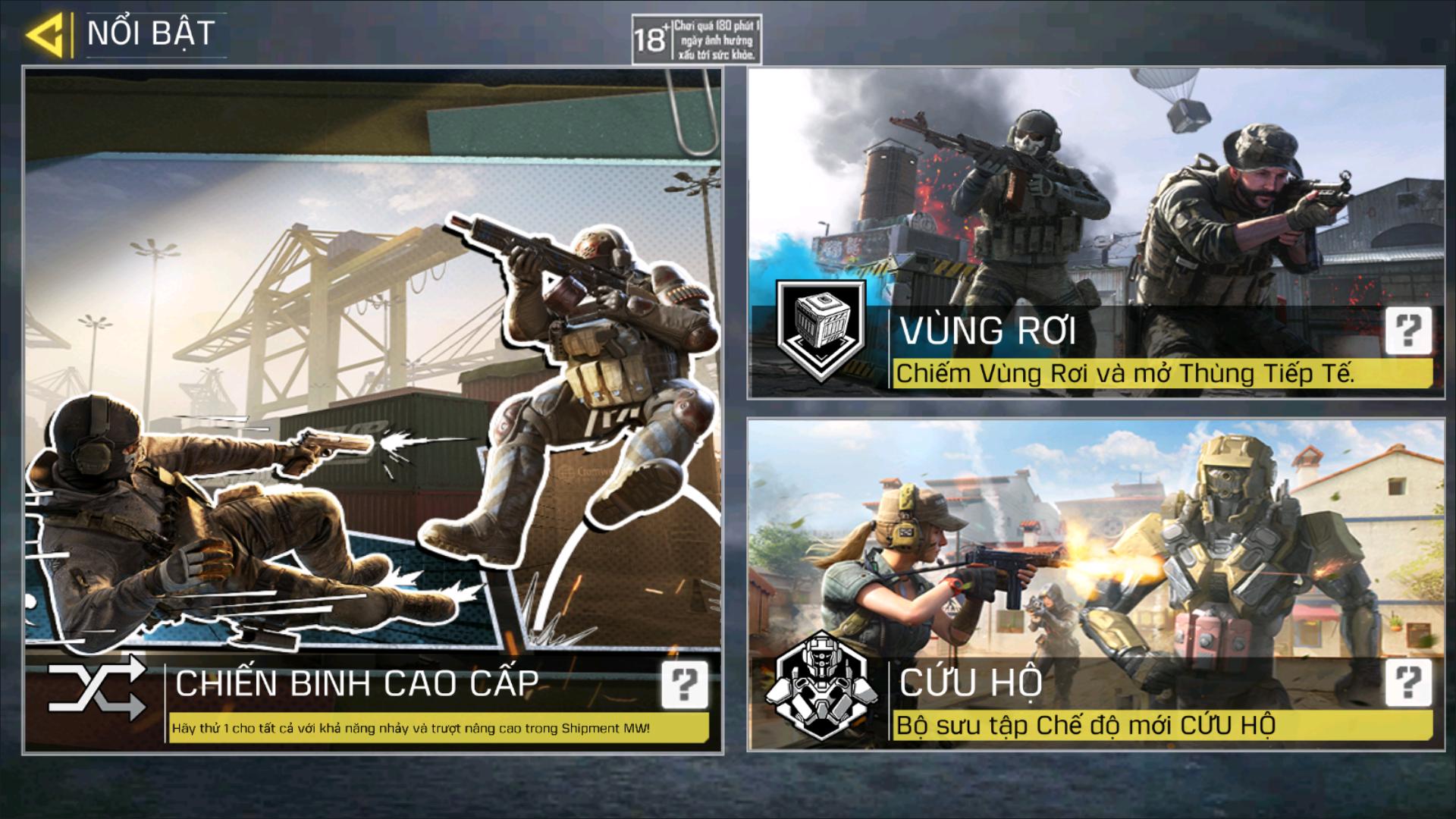 Các chế độ chơi Call of Duty Mobile2