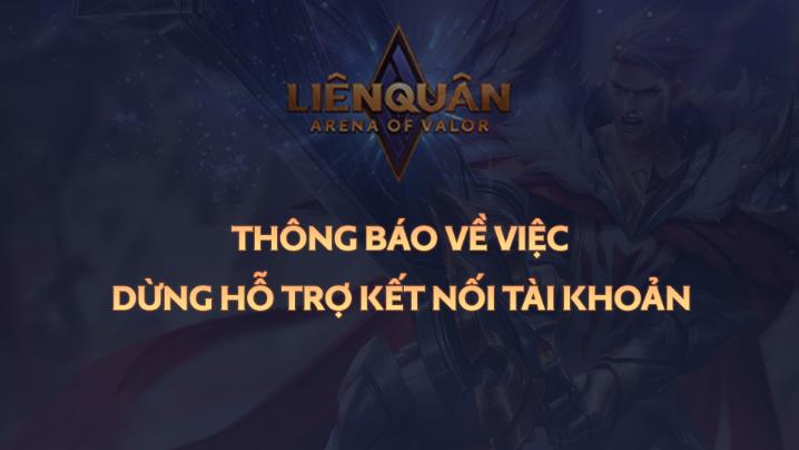 garena thông báo dừng hỗ trợ kết nối tài khoản