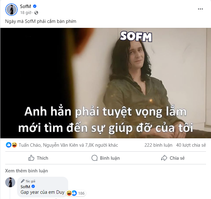 bài đăng vui vẻ của sofm